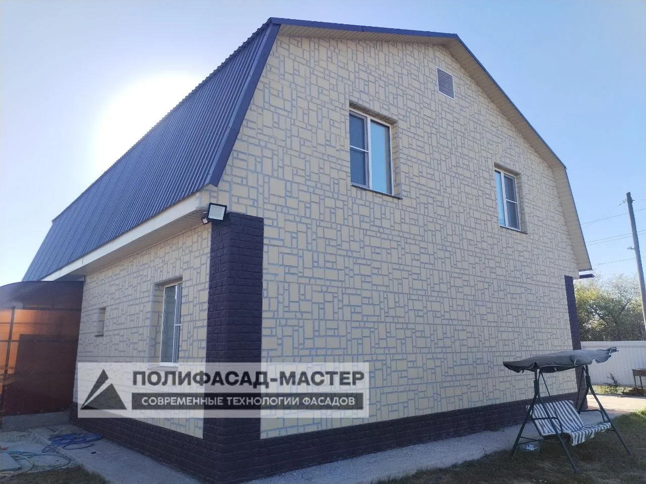 Фасад с декоративными термопанелями
